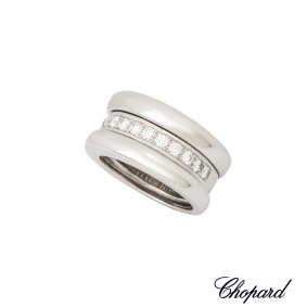 Chopard 18k White Gold Diamond Set La Strada Ring 82/4069-41